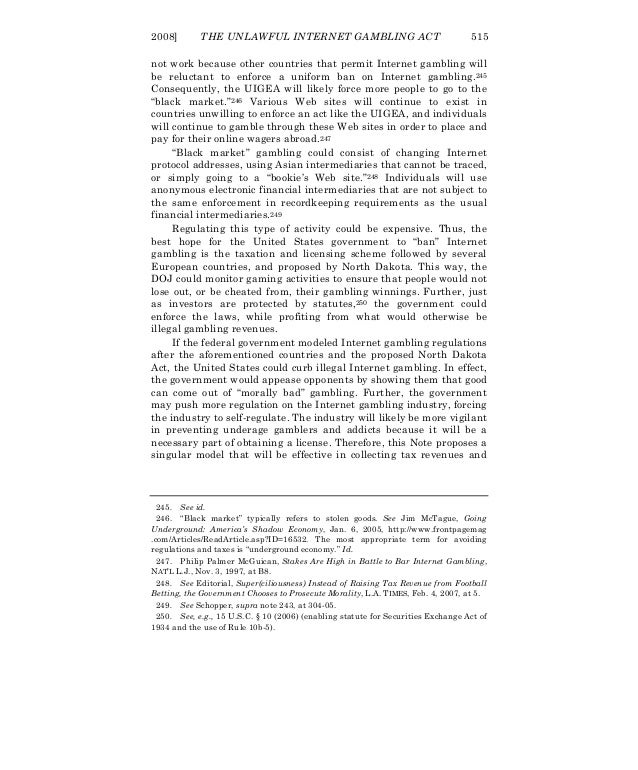Unlawful internet gambling final rule mjestic lake casino